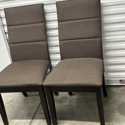 2 Brown Chairs