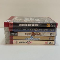 Playstation 3 PS3 Video Games God Of War, Grand Theft Auto, Madden, Little Big Planet