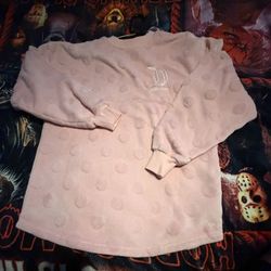 Disneyland Resort Sweatshirt Spirit Jersey Soft Fuzzy Sherpa Pink Pullover  XS