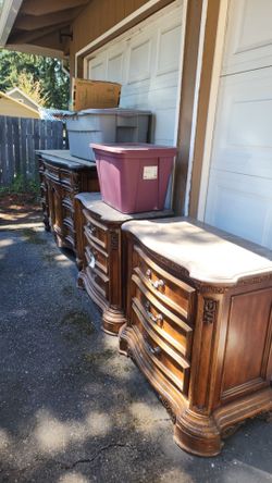 Dresser and night stands.
