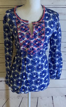 Vinyard Vines Hot Pink Beaded Tunic Size M