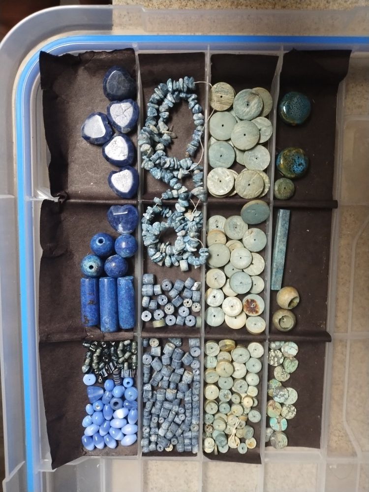 Lot #13 Shades Of Blue Fine Beads