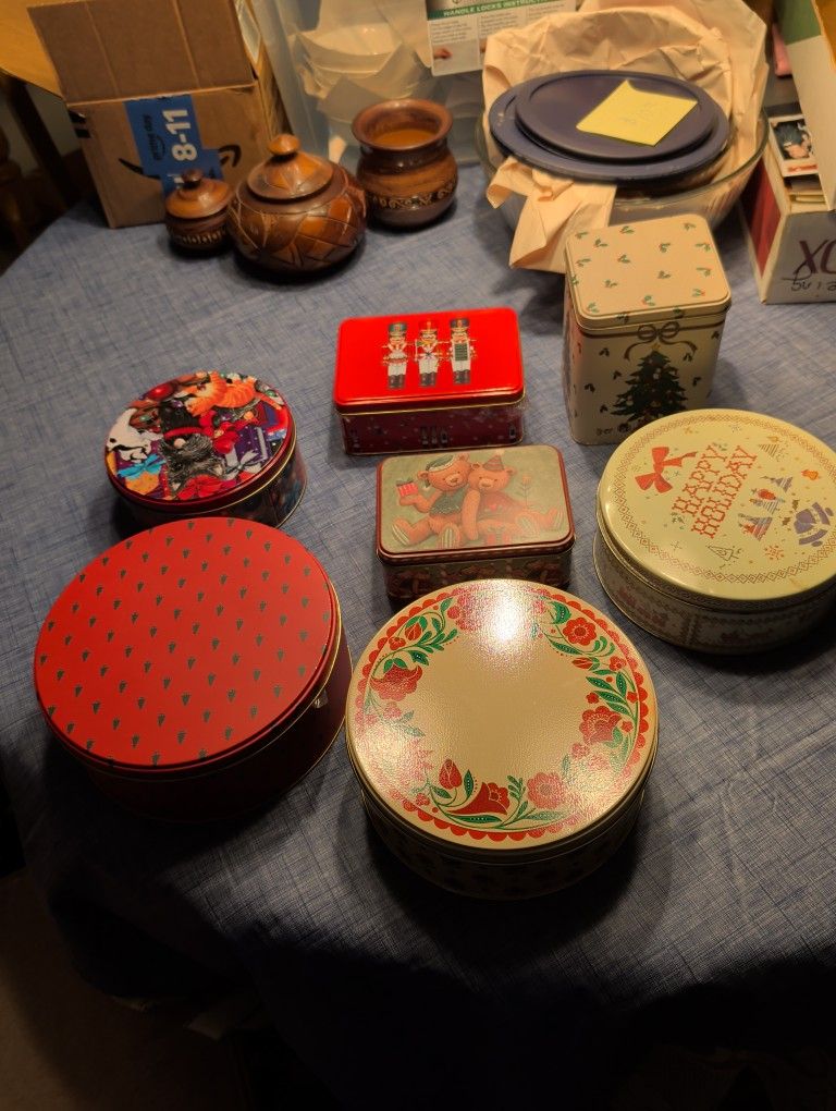 Christmas Tins.