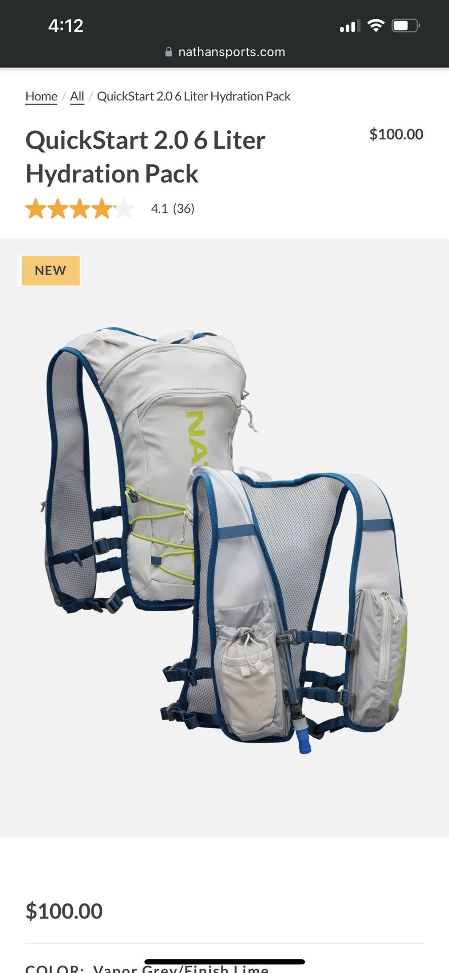 Nathan QuickStart 2.0 6L Camelback