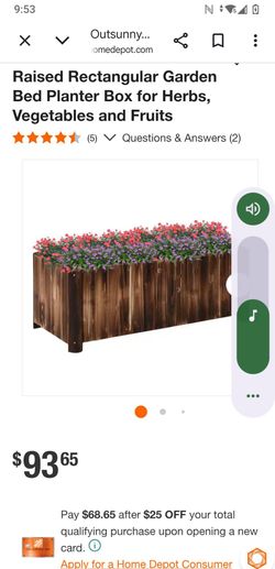 GARDEN BED PLANTER WOODEN