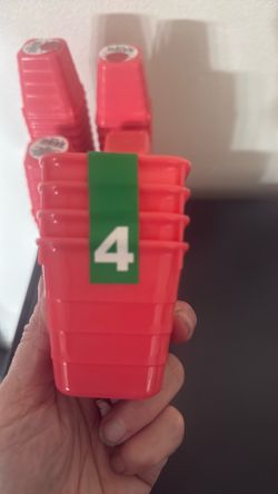 Small plastic organizing bins