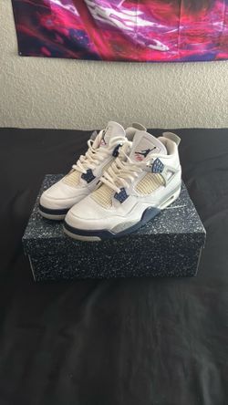 Air Jordan 4 Retro white/midnight navy