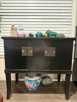 Vintage Chinese-Style Accent Cabinet