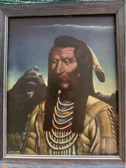 Painting of an Indian chief