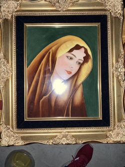 ornate Frame Matted With blk velvet