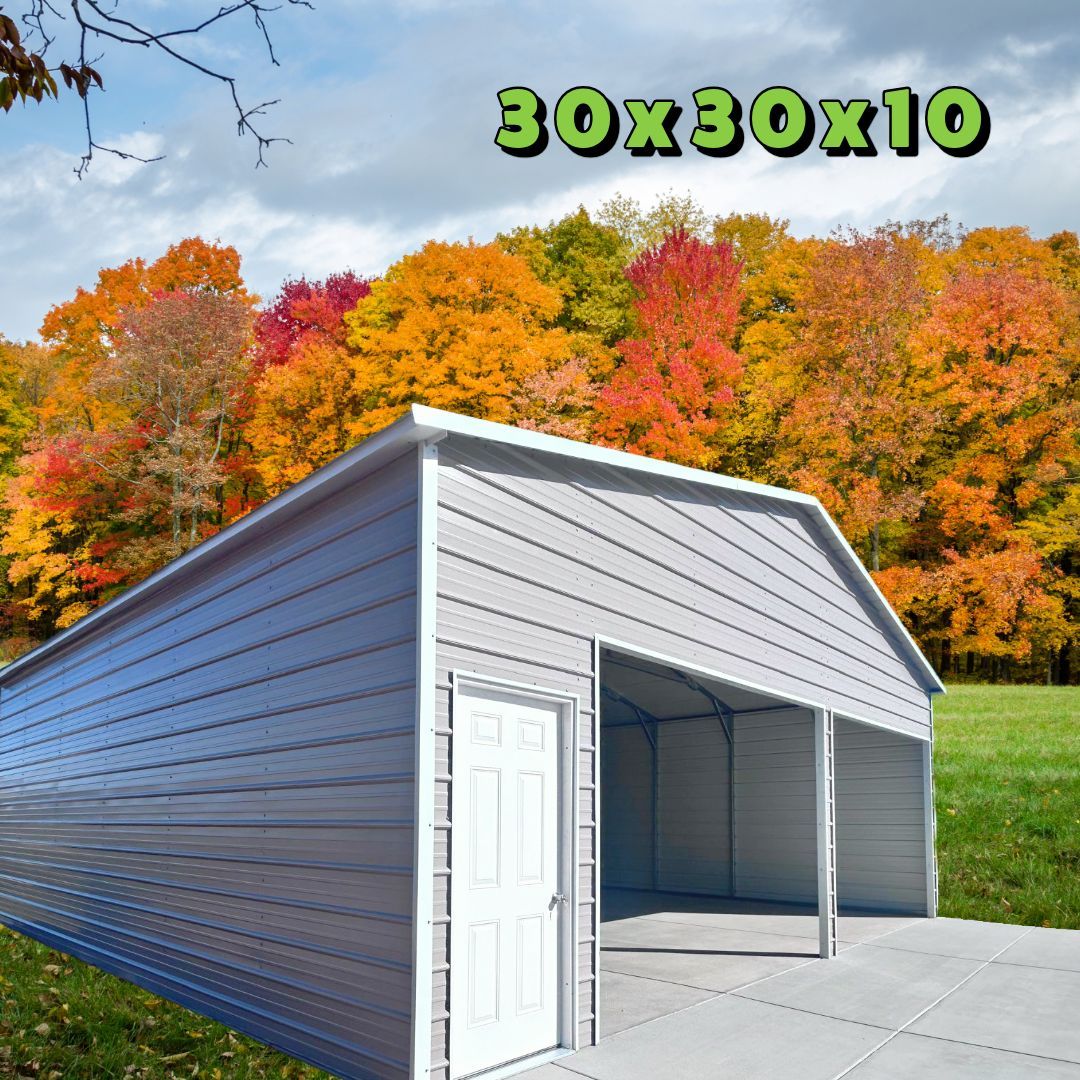 BIG FALL SAVINGS ON CUSTOMIZED METAL SHEDS,GARAGES, STORAGES, RV COVERS, BOAT COVERS