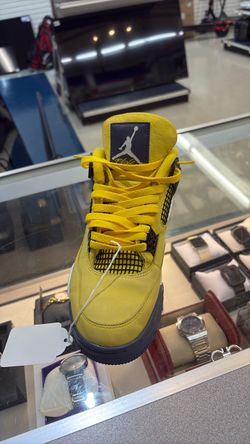 Air Jordan 4 Yellow Lightning Sneaker