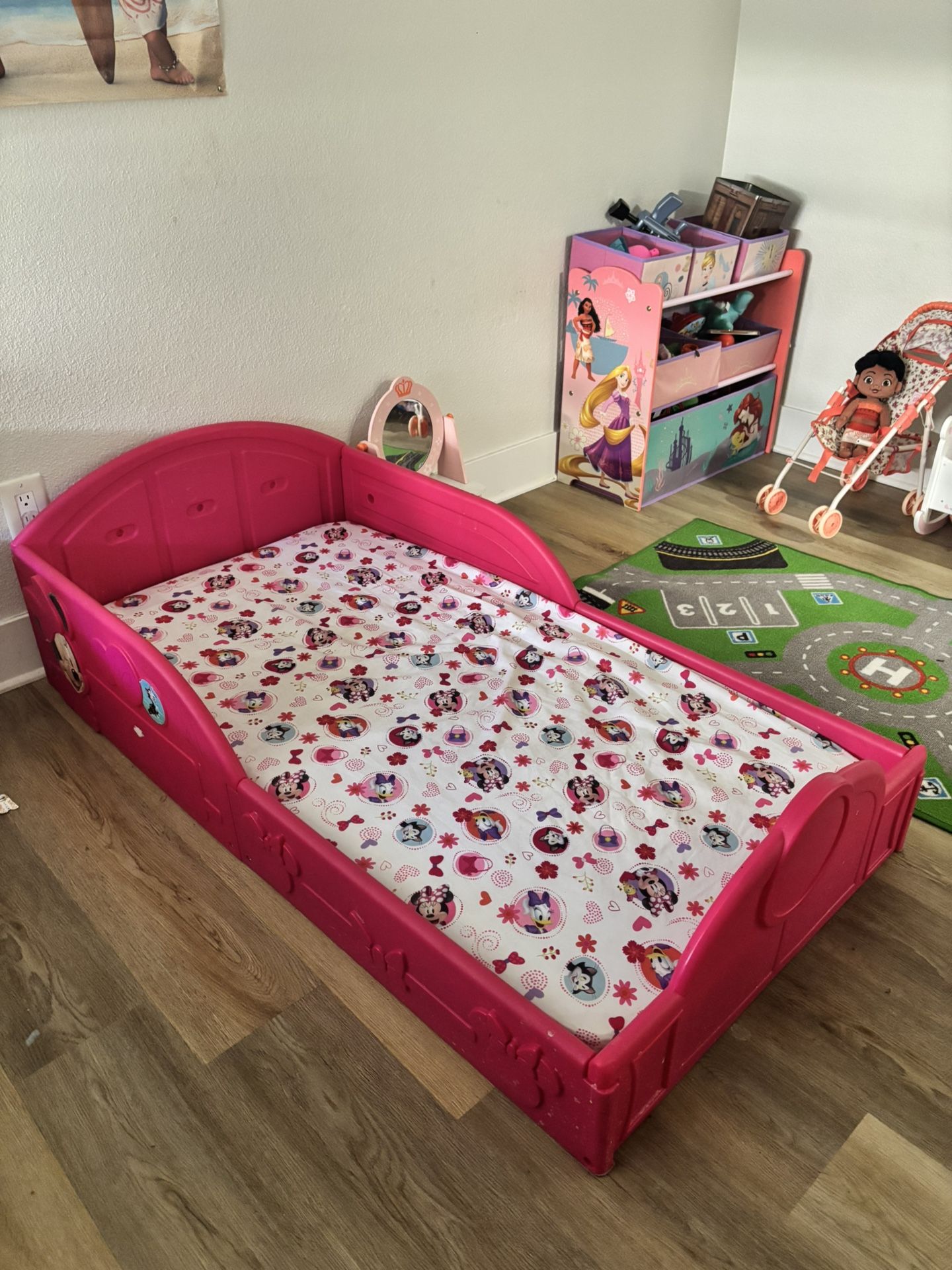 Minnie Mouse Toddler Bed With Mattress