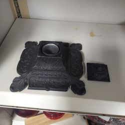 Jm Iron Art Cast Inkwell