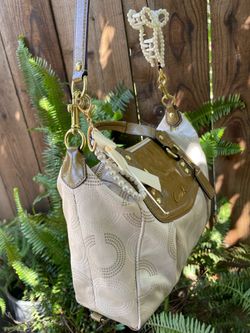 Coach Ashley dotted op art hand / Shoulder bag