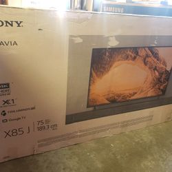 Tv Sony 75", 4k, X85J, 2021 Model, 4k, Alexa, Google, Excellent