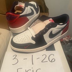 2024 NIKE AIR JORDAN 1 RETRO LOW OG HOWARD UNIVERSITY size 10 PURCHASED FROM SNKRS APP