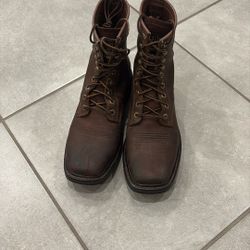 Ariat Cascade 8" Wide Square Toe Work Boot 9D