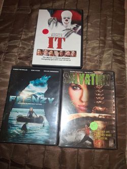 Lot of 3 DVDs – IT, Frenzy, Salvation