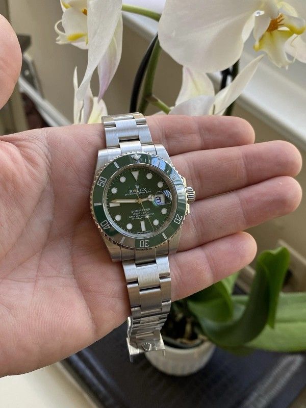 Rolex Submariner 40mm 116610 Green Ceramic Bezel Insert For 116610LV Hulk Mint