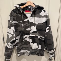 Supreme Camo Zip-Up Hoodie