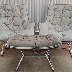 Grandtour Maserati Lounge Chairs and Ottoman by Zanotta Limited Edition- Made In Italy 
