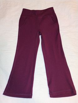 Girls 5/6 Burgundy Yoga Pants 32 Degree NWOT