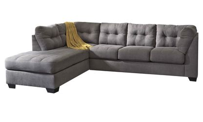 Tufted grey sectional! Other couch deals here
