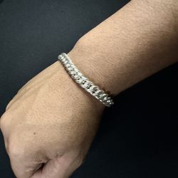 Silver 950 Solid Curb Bracelet