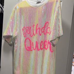 Birthday Queen Sequin Shirt 