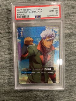 GD03 With Iron and Blood SP PSA 10