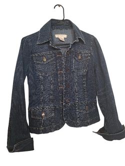 Calvin Klein blue button-up jacket, size L, modern fit, versatile & stylish
