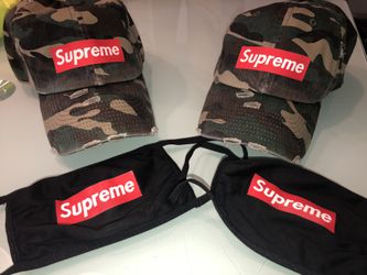 Supreme 1 Hat plus 1 Mask Combo $60 EACH or both for $120