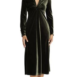 Maggy London Womens Twist V-Neck Size Xl 