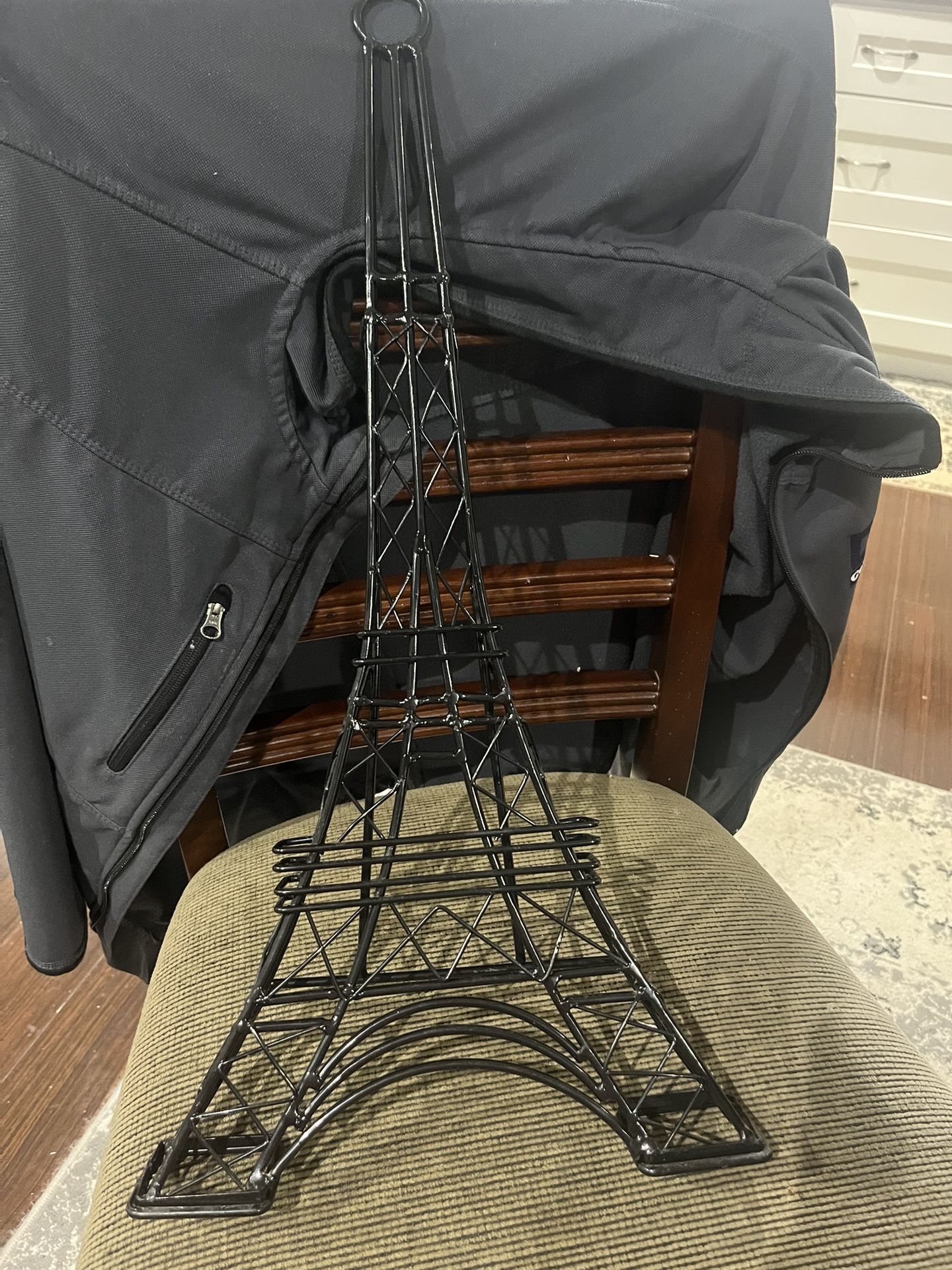 Paris 26" Eiffel Tower Black Metal Wall Art Decor
