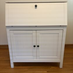 White Storage Desk