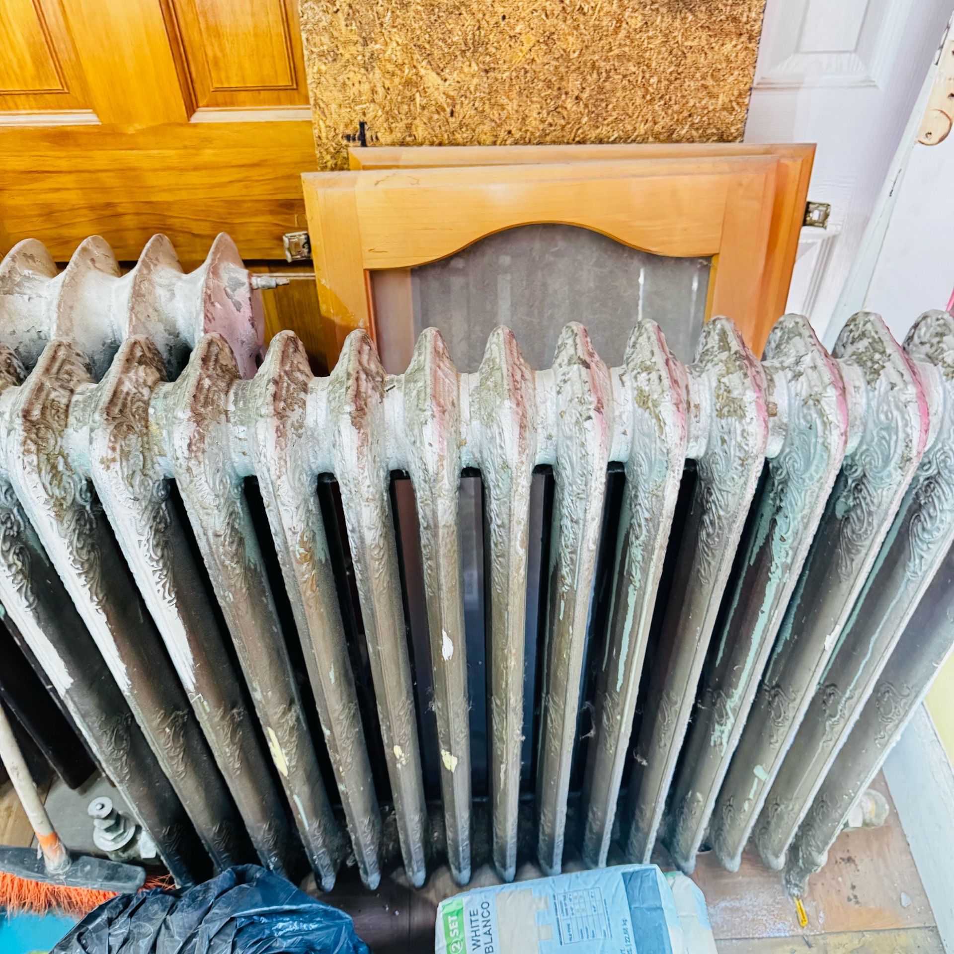 2 Antique Cast Iron Steam/Hot Water Radiators