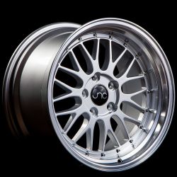 20X8.5 JNC JNC005 SILVER MACHINE LIP Wheels