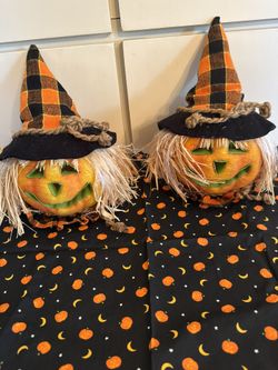 Fiber Optic Jack-O-Lantern Heads