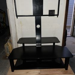 Black TV Stand / Entertainment Center with Mount