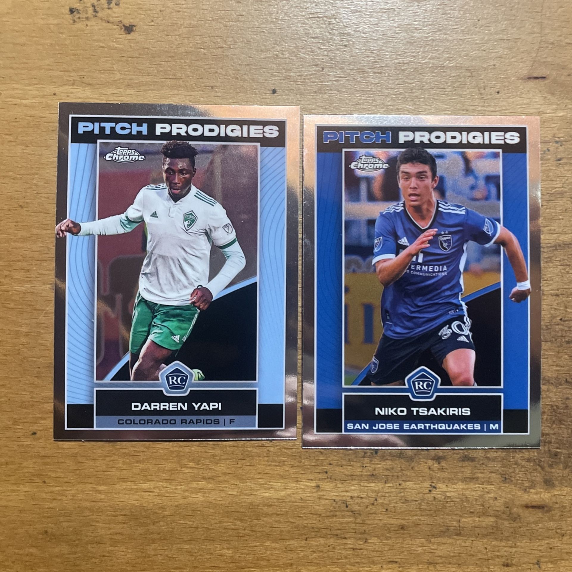 2023 TOPPS CHROME MLS LOT OF 2 PITCH PRODIGIES ROOKIE CARDS