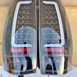 07-13 Chevy Tahoe/Suburban/GMC Yukon/Yukon XL & Denali LED Tail Lights LucesTraseras Micas Calaveras