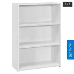 Adjustable 3-Tier Shelf Organizer, White