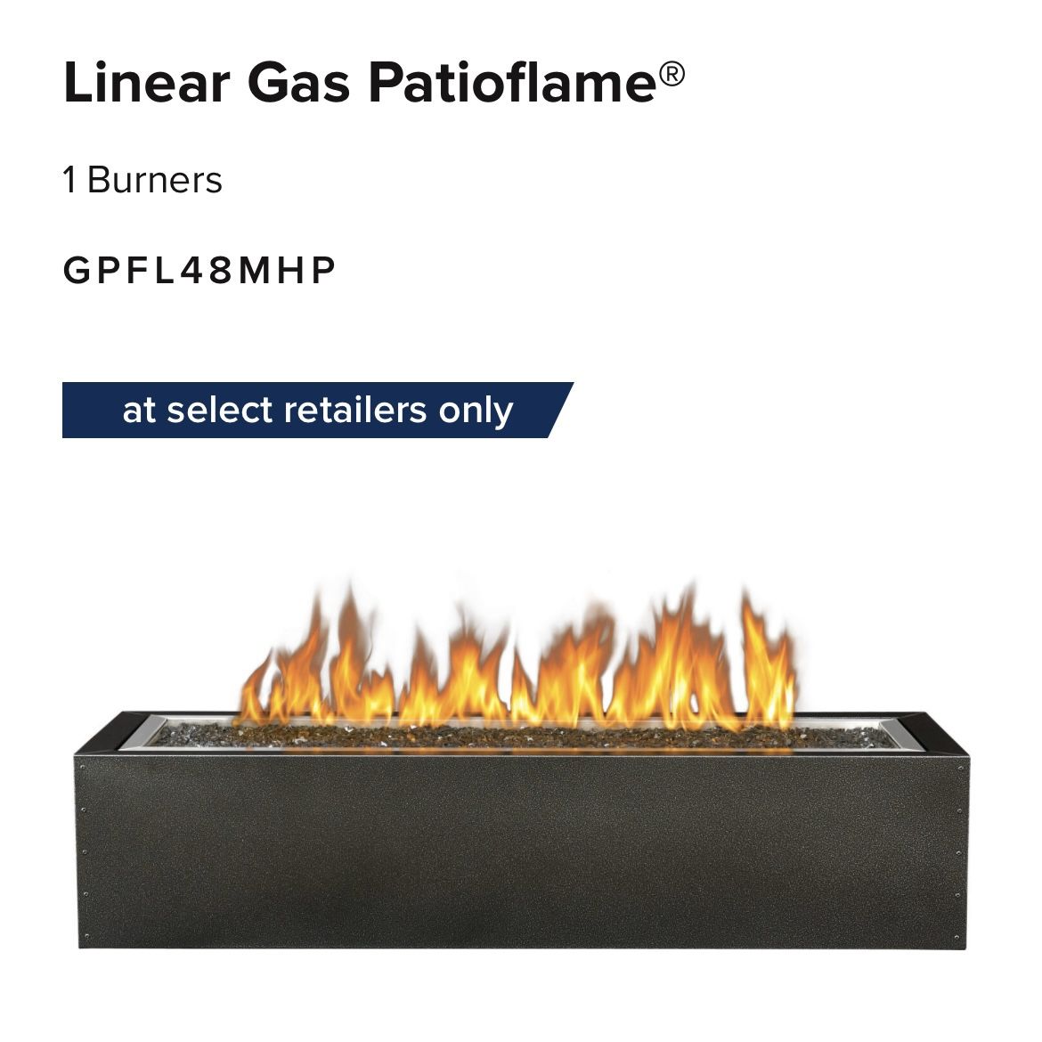 Napolean Linear Patio Outdoor Gas Fire Pit GPFL48