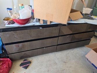 Used gray dresser