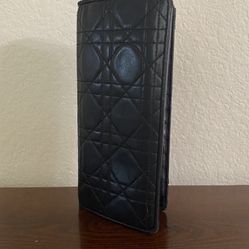 Christian Dior Quilted Leather Long Wallet
