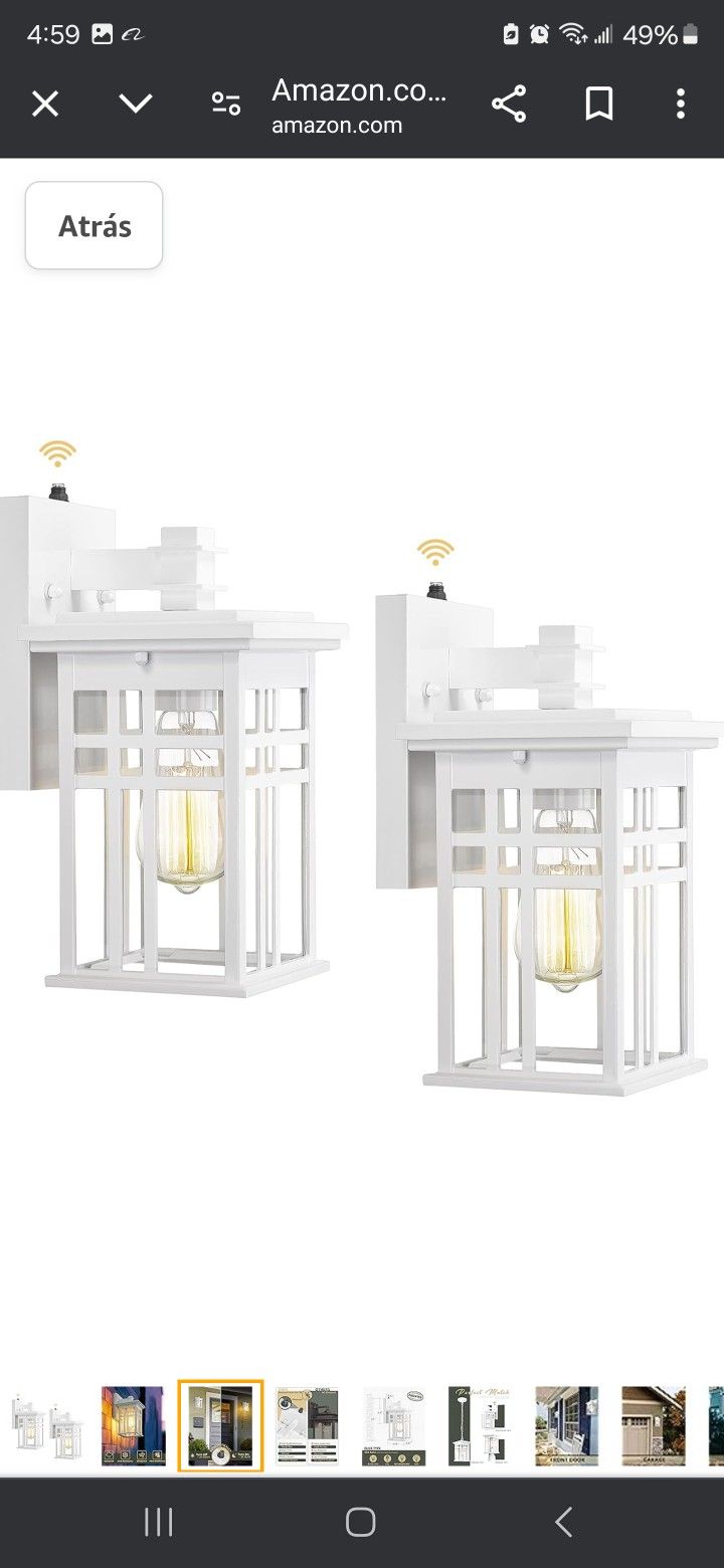 Outdoor wall lamp with sunset to sunrise sensor