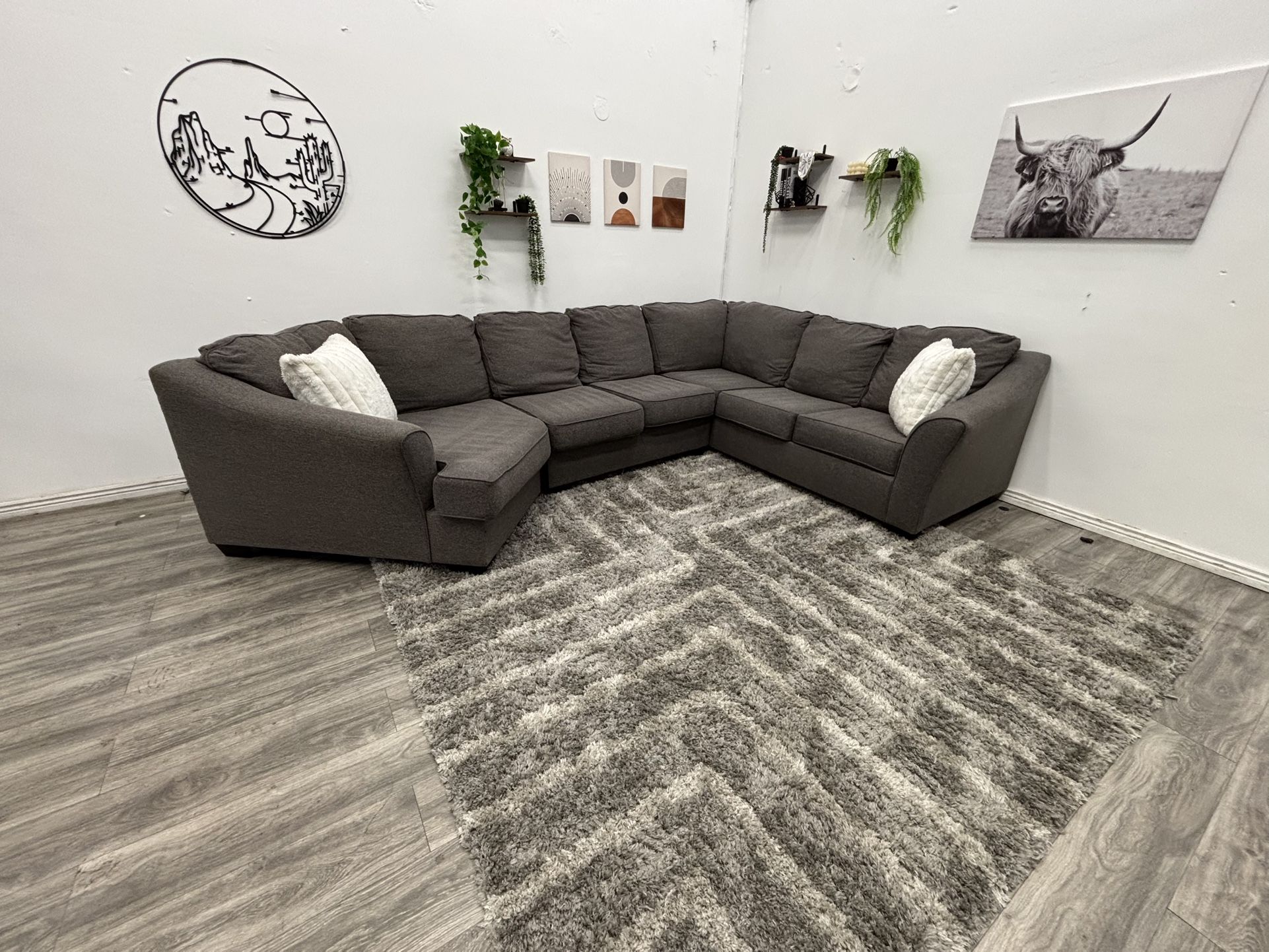 Gray Sectional Couch - Free Delivery