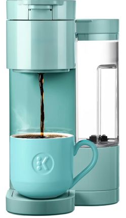 Single Serve Coffee Maker Compatible with K-Cup Pods, Compact Personal Coffee Brewer with 30oz