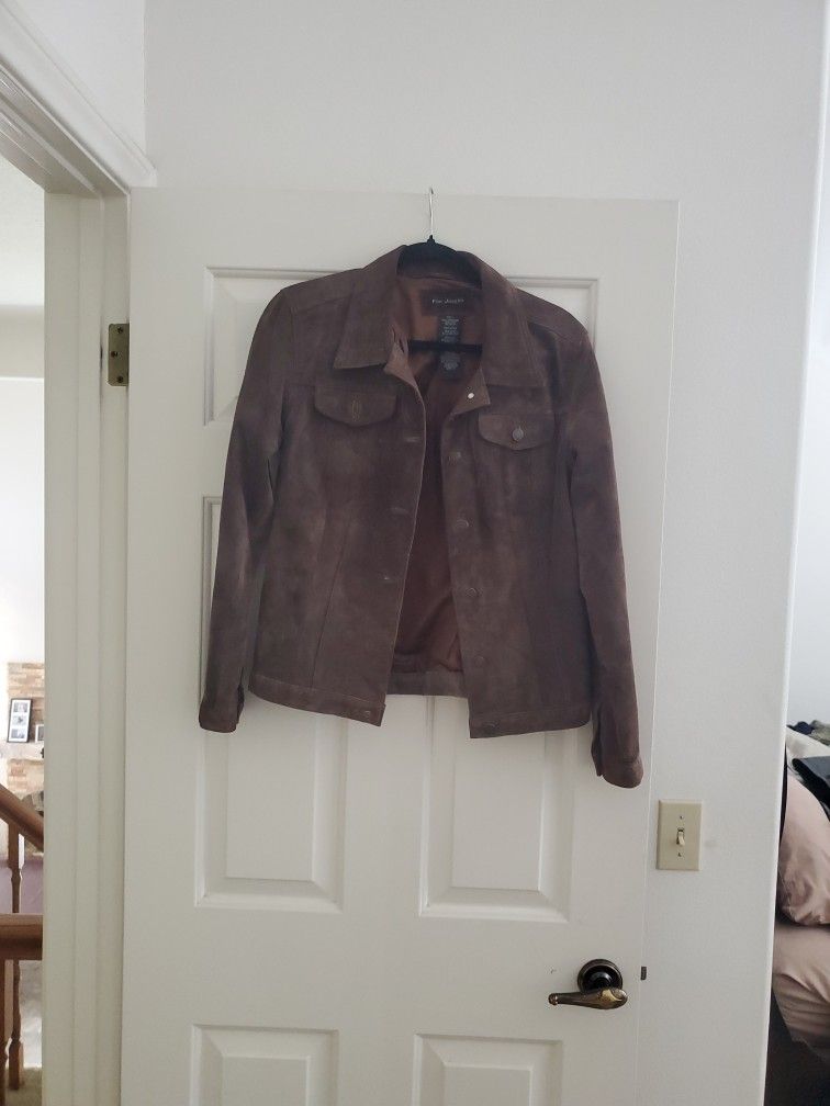 Brown Suede Leather Jacket